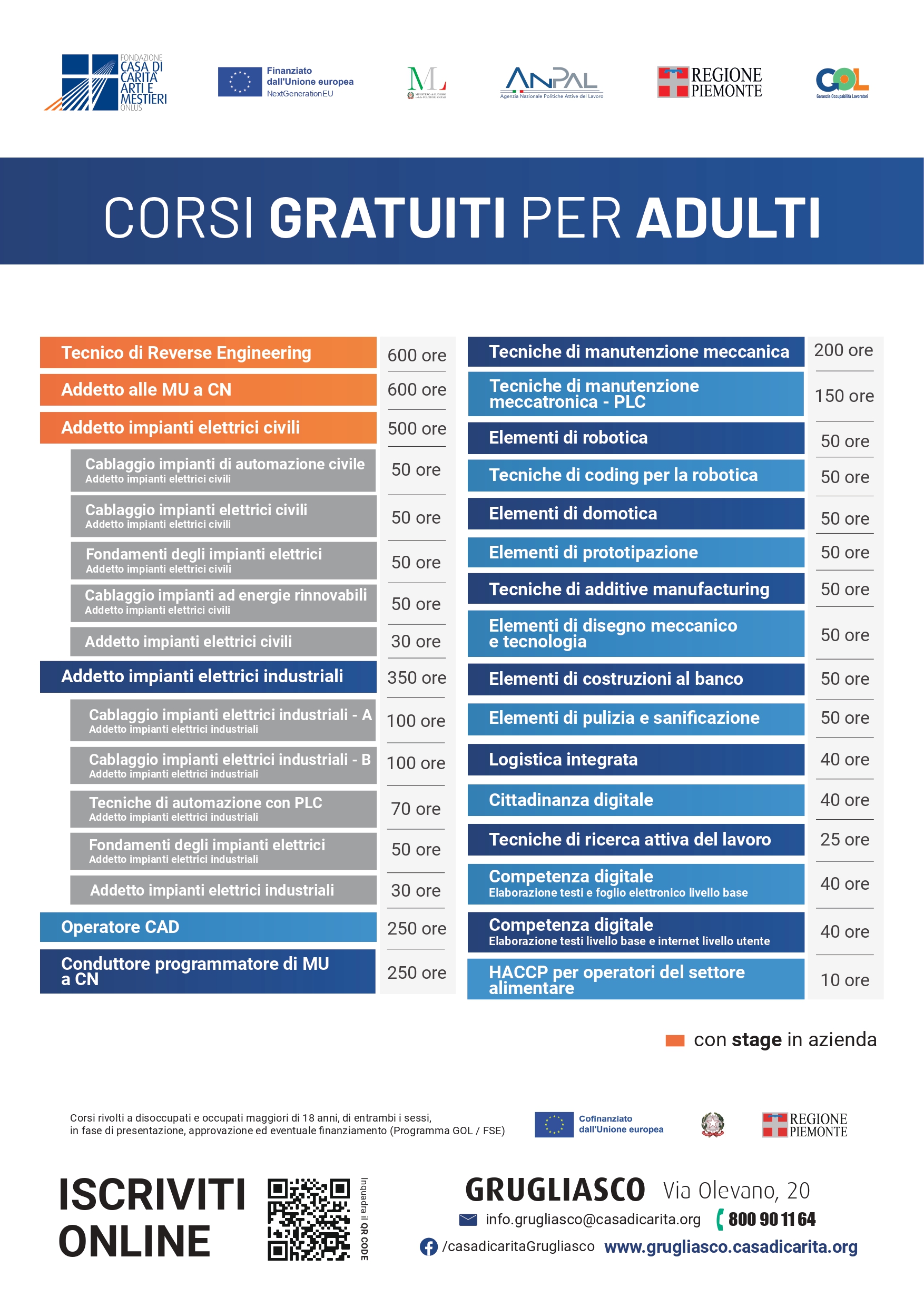 CATALOGO CORSI ADULTI GRUGLIASCO 22-23