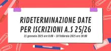 rideterminazione date 2025/2026